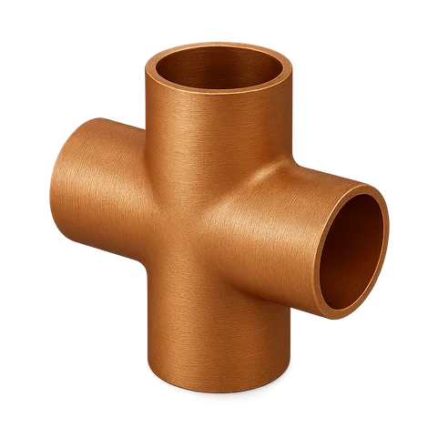 Крестовиная медная под пайку 22 мм М1р ГОСТ 32590-2013