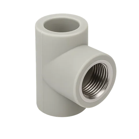 Тройник полипропиленовый комбинированный Ду 20 3/4"